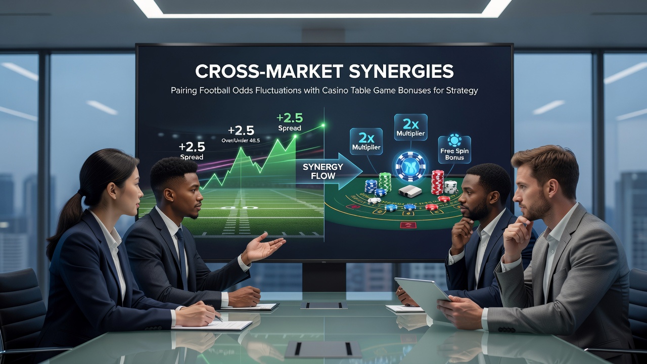 Analyse van odds fluctuaties in voetbal gecombineerd met casino bonussen voor bankroll allocatie