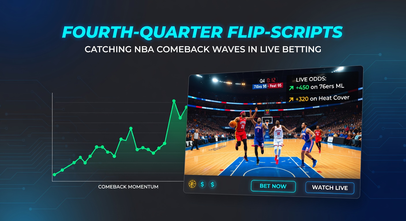 Scorebord toont een spectaculaire vierde kwartaal comeback in een NBA-duel, met de underdog die de leiding grijpt in de slotseconden