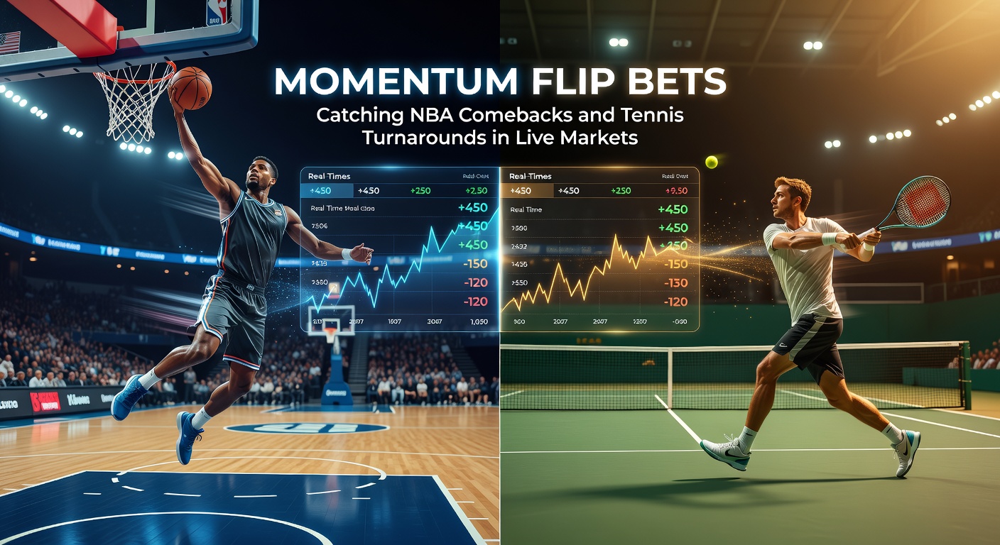 Spannend NBA-comebackmoment waarbij een achterstand wordt omgebogen in een voorsprong tijdens een live wedstrijd