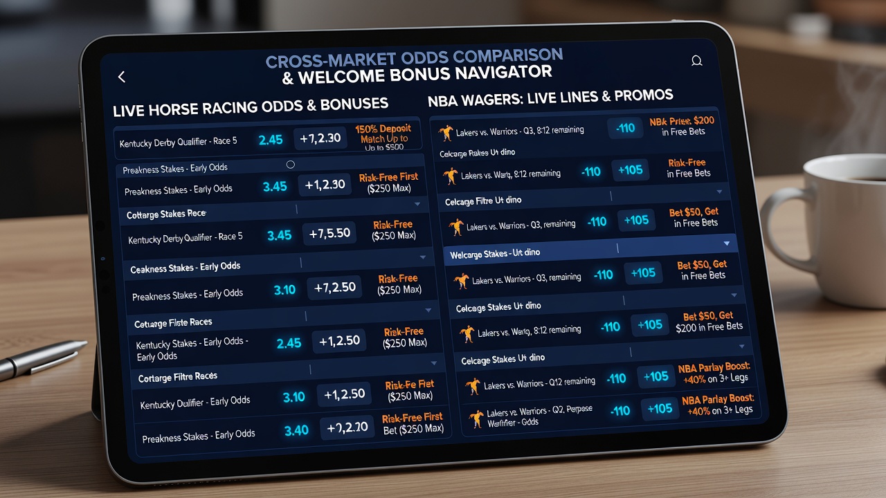NBA live weddenschappen met odds dashboard