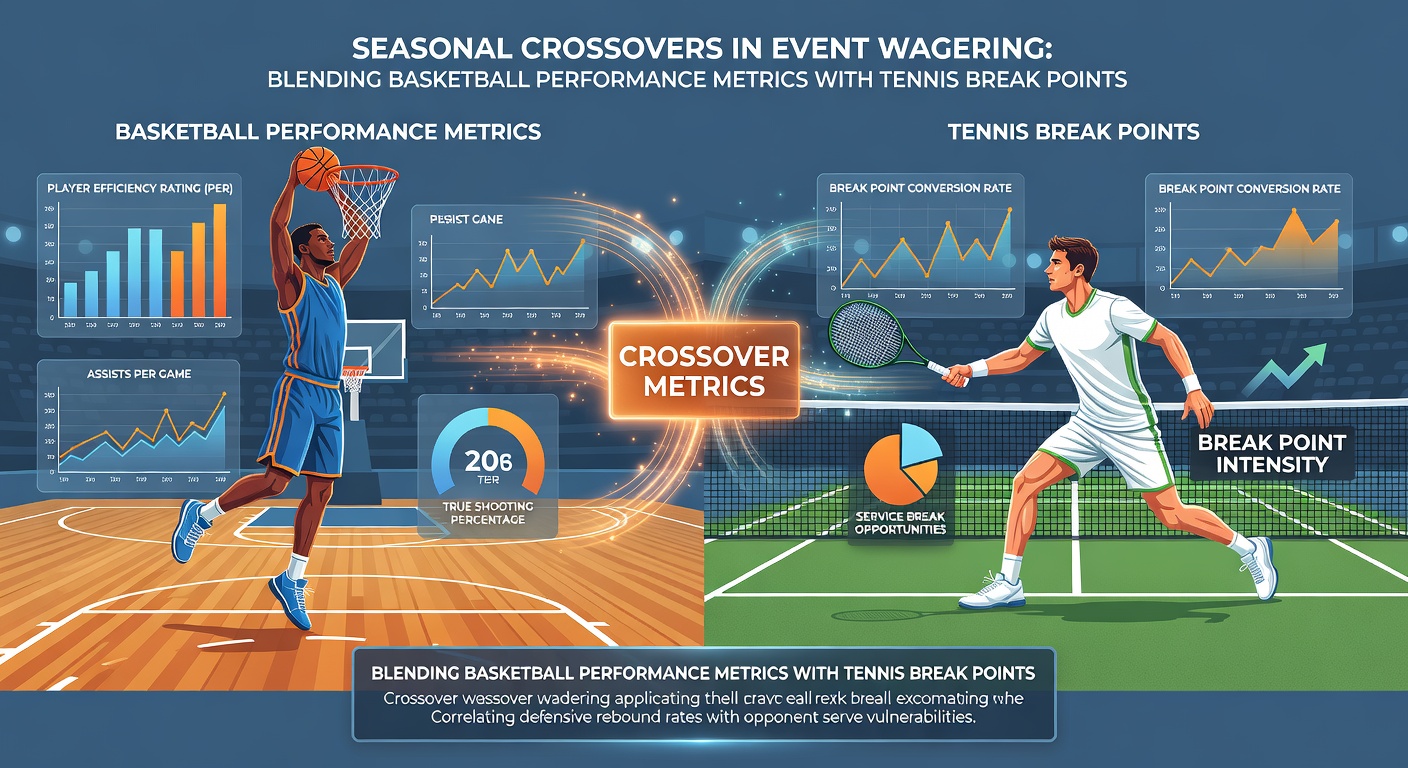 Grafieken die basketball metrics en tennis breakpoint kansen combineren voor parlay optimalisatie