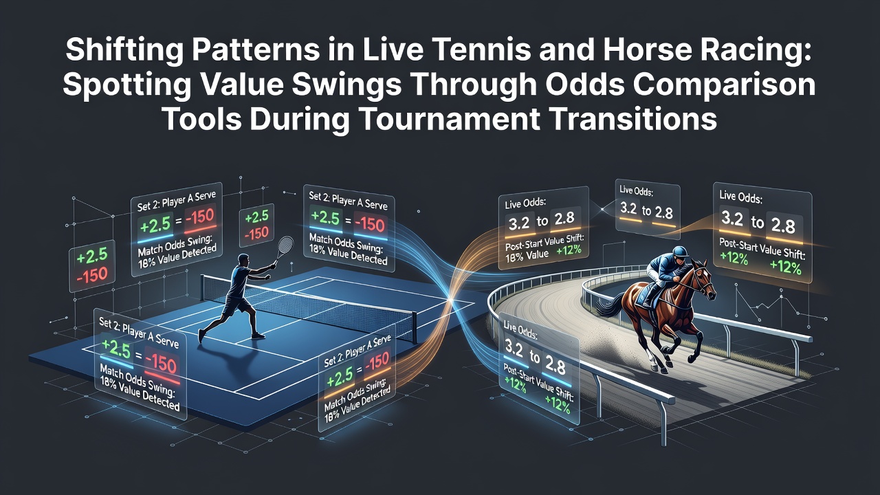 Analyse van live odds bewegingen in tennis en paardenrennen met vergelijkingstools